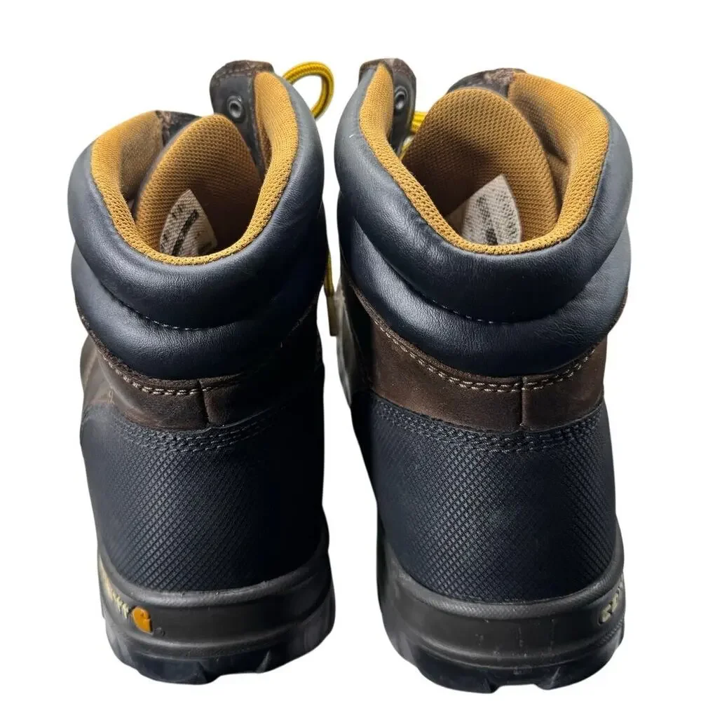 Carhartt Mens Rugged Flex Steel Toe Work Boot Brown Leather Size 10